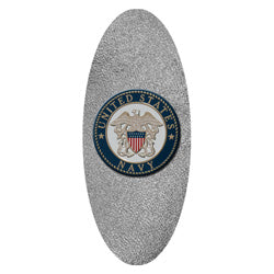 US Navy shimmer silver decal for caskets or coffins