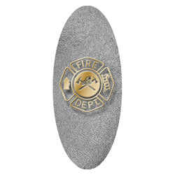 Fire Department shimmer silver decal for caskets or coffins