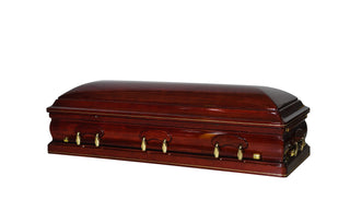 Diplomat Mahogany Full Couch Casket