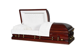 Diplomat Mahogany Half Couch Casket