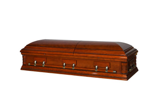 Hilton Poplar Cherry Half Couch Casket