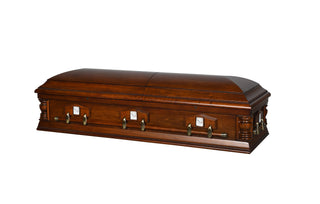 Indiana Poplar Half Couch Casket