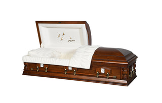 Indiana Poplar Half Couch Casket