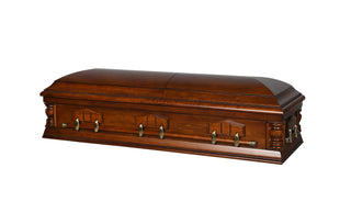 Indiana Poplar Half Couch Casket