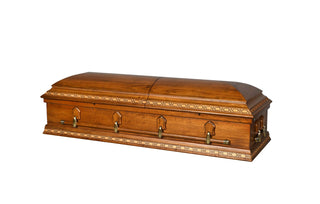Solace Titan Montana Poplar Half Couch casket
