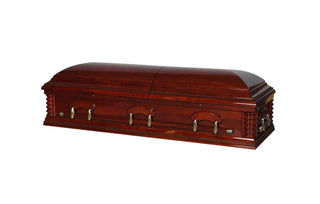 Embassy Solid Cherry Half Couch Casket