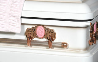 Cameo Rose Half Couch Casket Hardware