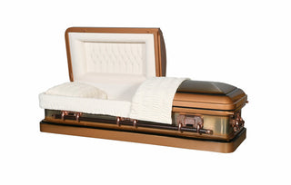 tigereye half couch casket