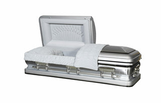 presidential classic pewter half couch casket
