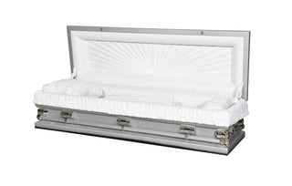 empire silver plus size full couch casket