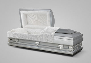 Empire Silver Plus Size Half Couch Casket