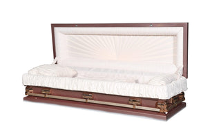 empire hyacinth plus size full couch casket
