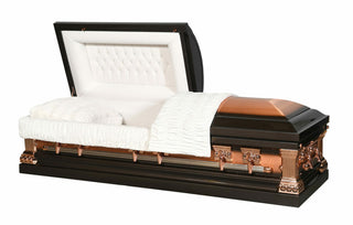 Solace Titan Aegean Solid Copper Half Couch casket