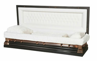 aegean solid copper full couch casket