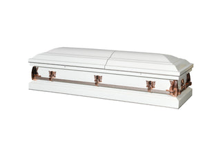 Solace Titan Spectrum White Pink Half Couch Casket