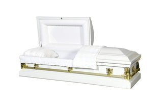 Solace Titan Spectrum White Half Couch Casket