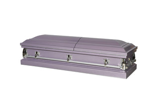 solace titan spectrum orchid half couch casket