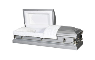 Solace Titan Spectrum Silver Half Couch Casket