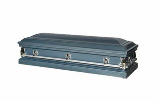Nova Light Blue Full Couch Casket