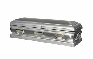 india star half couch casket closed