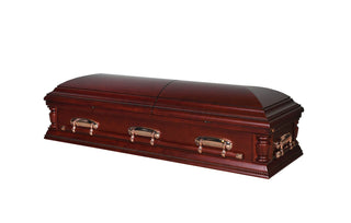 Solace Titan Chesterfield Cherry half Couch casket