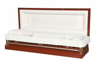 Solace Titan pacific mandarin full couch casket