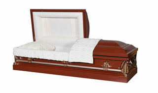 Solace Titan pacific mandarin half couch casket