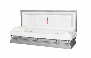 infinity silver full couch casket