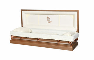 infinity bronze full couch casket