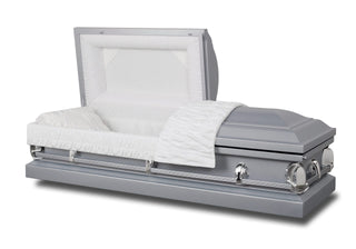 Infinity Silver Half Couch Casket