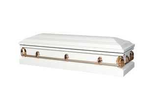 infinity pink full couch casket