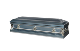 Solace Titan pacific blue full couch casket