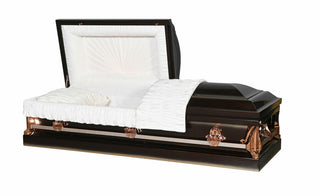 Solace Titan pacific dark bronze half couch casket