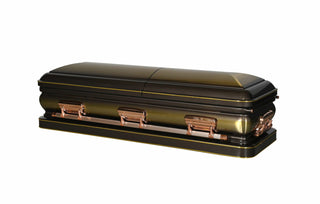 star quartz half couch casket closed