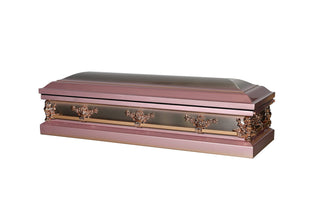 Solace Titan savoy rose full couch casket