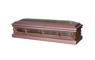 Solace Titan savoy rose half couch casket