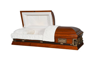 Kingdom Poplar Half Couch Casket