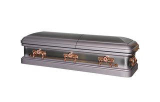 Gemini Orchid Half Couch Steel Casket