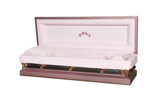 Ataúd de acero lila para sofá completo