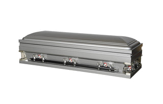 titan xl silver 27" full couch casket