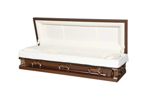 titan bronze full couch casket