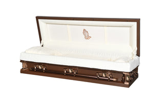 Solace XL Bronze 33" Full Couch Steel Casket