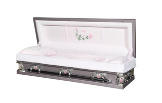 Solace XL Orchid 27" Full Couch Casket