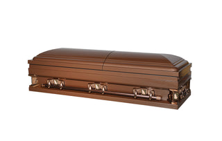 Solace XL 29" Bronze Half Couch Steel Casket