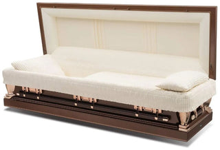 Solace Titan Virgo Copper casket Full Couch casket