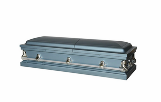 DH - Vega Powder Blue Half Couch Casket
