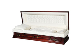Embassy Solid Cherry Full Couch Casket
